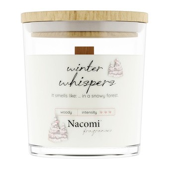 Nacomi Fragrances, winter whispers, świeca sojowa, 140 g