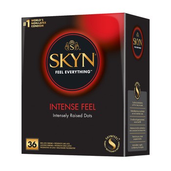 Skyn Intense Feel, nielateksowe prezerwatywy z wypustkami, 36 szt.