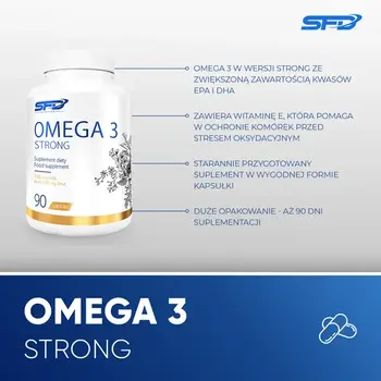 Zestaw 2x SFD Omega 3 Strong, kapsułki, 90 szt
