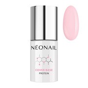 Neonail Cover Base Protein, baza hybrydowa Nude Rose, 7,2 ml