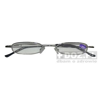 Okulary do czytania +3,5 Dptr, w metalowym etui, (Niwa)
