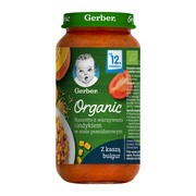 alt Gerber Organic, Kaszotto z warzywami i indykiem w sosie pomidorowym, 12 m+, 250 g