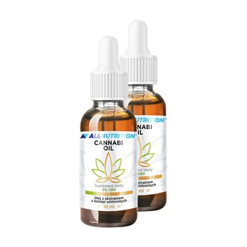 Zestaw 2x Allnutrition Cannabi oil, 5% CBD