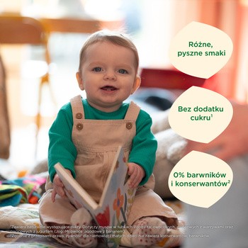 BoboVita, jabłka i truskawki z bananem, mus, 6 m+, 80 g