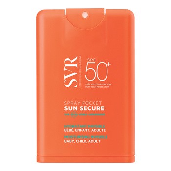 SVR Sun Secure Spray Pocket, nawilżający spray kieszonkowy, SPF50+, 20ml