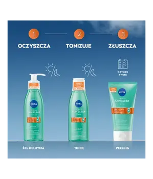 Nivea Derma Skin Clear, peeling przeciw niedoskonałościom, 150 ml