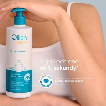 Zestaw 2 x Oillan Derm+, kremowy żel do mycia ciała, 400 ml