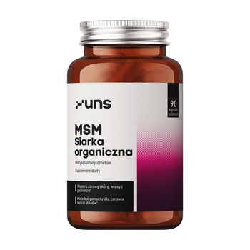Uns MSM Siarka organiczna, kapsułki twarde, 90 szt.
