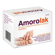 Amorolak, 50 mg/ml, lakier do paznokci leczniczy, 3 ml (1 butelka)