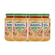 Zestaw 5x Bobovita, obiadek rosołek z cielęciny z ryżem, 6 m+