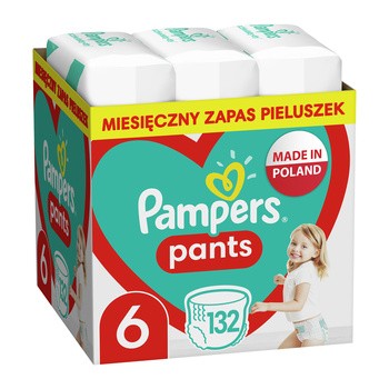 Pampers Pants 6 (15+ kg), pieluchomajtki jednorazowe, 132 szt.