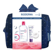 Zestaw Bioderma, Sensibio H2O, woda micelarna, 500 ml + Cicabio Creme+, krem, 40 ml