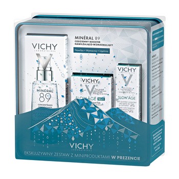 Zestaw Promocyjny Vichy, booster Mineral 89, 50 ml + Slow Age Noc, 15 ml GRATIS + Slow Age, 3 ml GRATIS