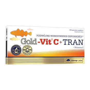 Olimp Gold-Vit C + Tran, kapsułki miękkie, 30 szt.