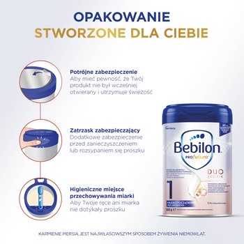 Bebilon PROfutura DUOBIOTIK 1, mleko początkowe od urodzenia, proszek, 800 g