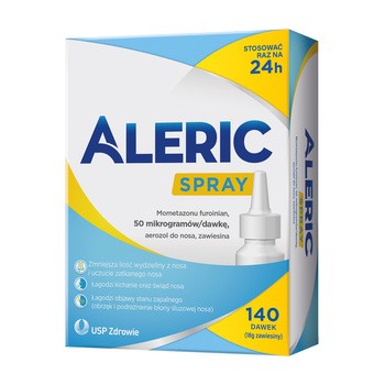 Aleric Spray, 50 mcg/dawkę, aerozol do nosa, 140 dawek