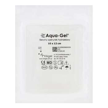 Aqua-Gel, opatrunek hydrożelowy, 12 cm x 10 cm, 1 sztuka