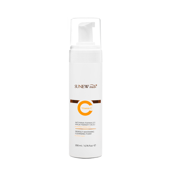 SunewMed+, aktywna pianka enzymatyczna do mycia twarzy i oczu, 200 ml