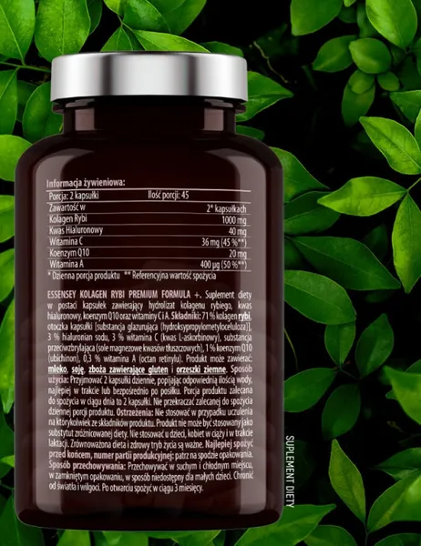 Рыбий коллаген Essensey Premium Formula+ с гиалуроновой кислотой и Q10, 90 капсул — фото 4