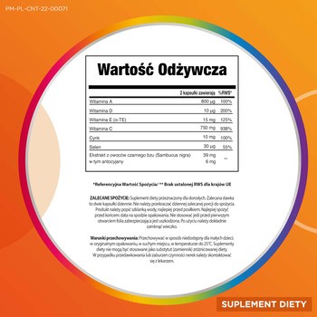 Centrum IMMUNO z ekstraktem czarnego bzu, tabletki, 60 szt.