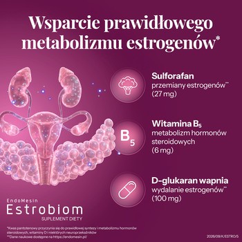 EndoMesin estrobiom, kapsułki, 30 szt. + 30 szt.