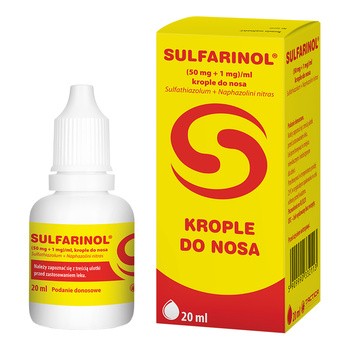 Sulfarinol, krople do nosa, 20 ml
