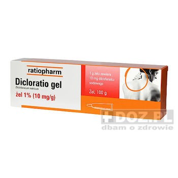 Dicloratio gel, 1%, (10 mg/g) żel, 100 g