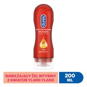 Durex 2w1, żel intymny i do masażu z kwiatem Ylang Ylang, 200 ml
