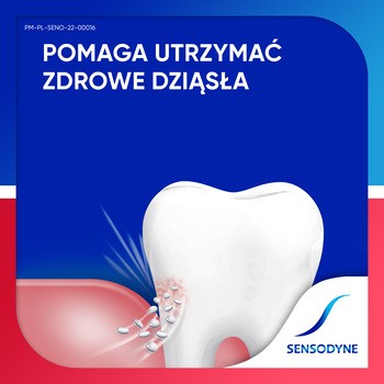 Sensodyne Nadwrażliwość & Dziąsła Whitening, wybielająca pasta do nadwrażliwych zębów z fluorem, 75 ml