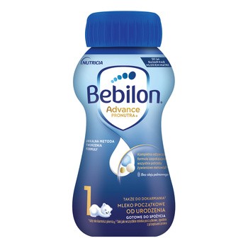 Bebilon 1 Advance Pronutra, mleko początkowe od urodzenia, płyn, 200 ml