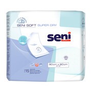 Seni Soft Super Dry, podkłady higieniczne, 90 cm x 60 cm, 15 szt.