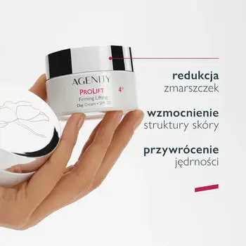Zestaw Agenity Prolift 4º Lifting, krem na dzień, 50 ml + krem na noc, 25 ml + kosmetyczka