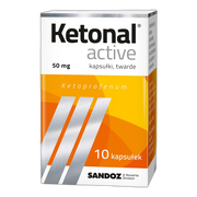 Ketonal Active, 50 mg, kapsułki twarde, 10 szt.