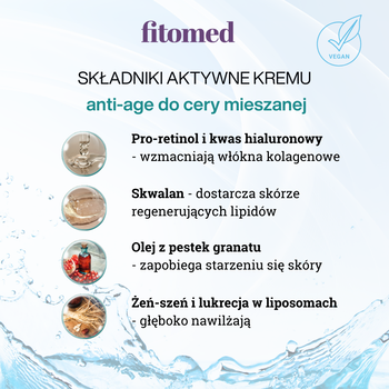 Fitomed, krem ultranawilżający anti-age do cery mieszanej, Lukrecja gładka, 30 g
