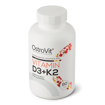 OstroVit Vitamin D3 + K2, tabletki, 90 szt.