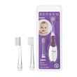 Zestaw Seysso Baby Penguin, szczoteczka soniczna dla dzieci, 1 szt. +  końcówki, Baby Toddler, 18-36 m., 2 szt.