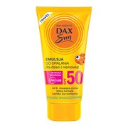 Dax Sun Travel, emulsja do opalania dla dzieci i niemowląt SPF 50, 50 ml https://azcdn.doz.pl/image/d/product/45346ff9-scale-180x180.png