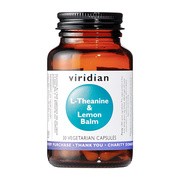 Viridian, L-Theanine & Lemon Balm, kapsułki, 30 szt.
