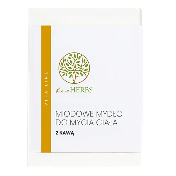 Мыло для тела BeeHerbs, медовое, с кофе, для упругости кожи, 100 г