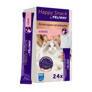 Happy snack by Feliway, relaksująca przekąska dla wszystkich kotów, łosoś, 24 x 15 g