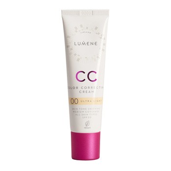 Lumene CC Color Correcting Cream, korygujący krem CC SPF 20, 00 Ultra Light (W), 30 ml