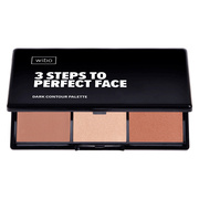 Wibo 3 Steps to Perfect Face, paleta do konturowania, dark, 10 g