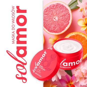 Solamor, maska do włosów, Orange Grapefruit, 200 ml