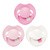 Lovi Prime Tutti Frutti, smoczek dynamiczny, 6-18 m, Peony Pink, 3 szt.