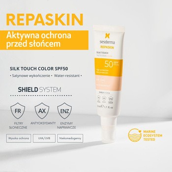 Sesderma Repaskin Silk Touch, krem koloryzujący SPF50, 50 ml
