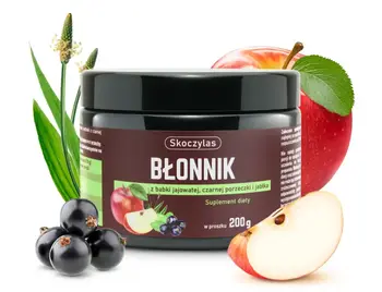 Skoczylas Błonnik z babki jajowatej, czarnej porzeczki i jabłka, proszek, 200 g
