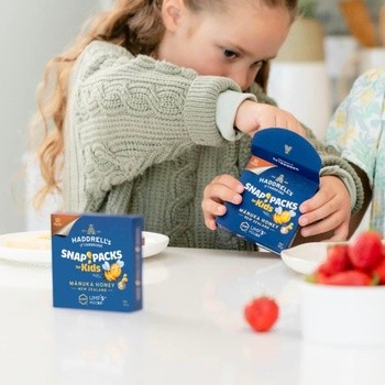 Haddrell's, Manuka Honey, miód manuka, Snap Packs for Kids, UMF5+, MGO83+, 10 x 5 g