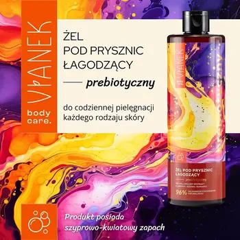 Sylveco Vianek, prebiotyczny żel pod prysznic, łagodzący, 400 ml