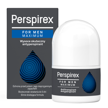 Perspirex for Men Maximum, antyperspirant dla mężczyzn w kulce, 20 ml