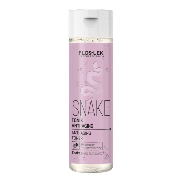 FlosLek Flos-Lek Snake Tonikum Anti-Aging, Tonikum Anti-Falten für die Haut reif, 200 ml — Inhaltsstoffe und Bewertung